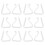 12 Pezzi Partito Trasparente Plastica 20mm-35mm Tavolo Clip 1