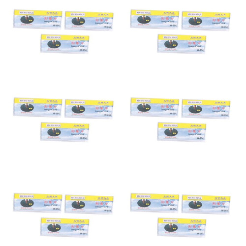 Safetypin Clear Hard Plastic Name Tag Clip Holder 18 Pcs 1