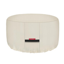 Porch Shield Fire Pit Cover - Waterproof 600D Heavy Duty Round Patio Fire Bowl Cover Beige - 32 inch