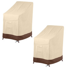 Vailge Stackable Patio Chair Cover,100% Waterproof Outdoor Chair Cover, Heavy Duty Lawn Patio Furniture Covers,Fits for 4-6 Stackable Dining Chairs,2