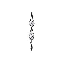 Artevasi Macrame Plant Hangers, Indoor and outdoor Wall Hanging Planters, Handmade Cotton Rope, Flower Pots Holder Stand, Hang 2 flower pots, double