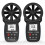 Holdpeak 866B*2 Digital Anemometer Handheld LCD Wind Speed Meter for Measuring Wind Speed, Temperature/Wind Chill with Backlight and Max/Min 1