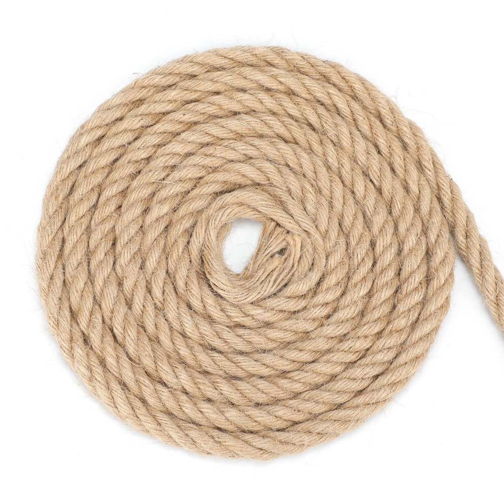 G2plus 14Mm Jute Hemp Rope, 10M Thick Natural Brown Cord, 4-Ply Jute String Twine For Macrame, Cat Scratch Post, Garden Decoration 5051224420049