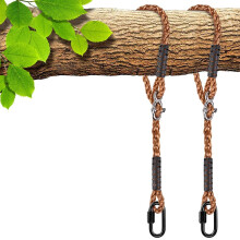 SELEWARE Tree Swing Ropes Hammock Chair Straps Hanging Kit, Length Adjustable Nylon Rope Holds to 1000lbs, Perfect for Playground Set, Children Swing,
