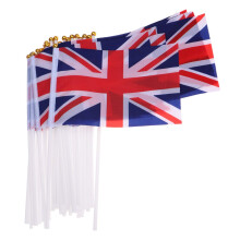 ABOOFAN 50pcs UK Flag British Union Flag Hand Held s Hand Waving UK Great Britain s Mini for 2022 Decoration Royal Celebration Sporting Events Pub BBQ