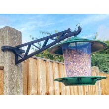 HowseHold Hanging Bird Feeder Brackets for Concrete Fence Posts [ 2 Pack ] Bird Feeders Hanging Station from Concrete Fence Posts NO Drilling (2