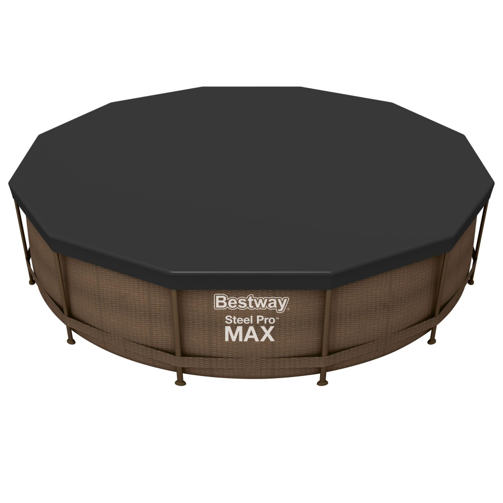 Bestway | Round Pool Cover For Above Ground Pools, 3.66M, Black