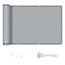 LOVE STORY Balcony Privacy Screen 90x200cm - Waterproof Balcony Railing Cover(PES),Dividing and Protective Screens for Balconies,UV Protection for