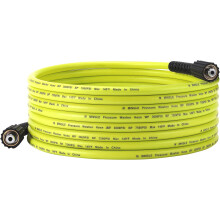 M MINGLE Pressure Washer Hose 25 FT x 1/4'' - Replacement Power Wash Hose with M22 14mm Fittings - 3600 PSI, Green