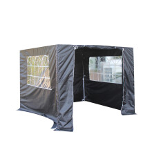 All Seasons Gazebos 2.5x2.5 Lightweight Side Panel Set Black
