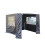 All Seasons Gazebos 2.5x2.5 Lightweight Side Panel Set Black 1