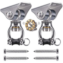 SELEWARE Ceiling Hook Heavy Duty Hanging Chair Outdoor - Swivel Hook Punching bag Holder Swing Hook Wooden Beam Hammock Attachment, Suitable for tyre