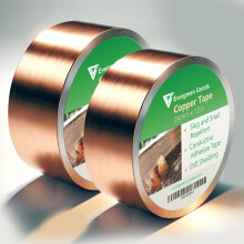 EVG Copper Tape Slug Repellent | 1 Inch x 40ft (24mm x 12m) | Copper Snail Tape | Protect Your Plants, Crops, Garden, Pots and Flowers | Indoor &