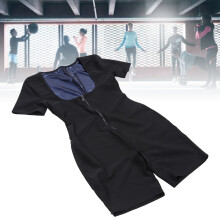 Conjunto de sauna de manga corta para todo el cuerpo - Azul