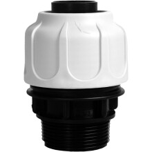T.I.P. 30967 Hose Connection Clamp Fitting 1 ? Inch Male Thread 38 mm for Swimming Pools and Sand Filter Systems