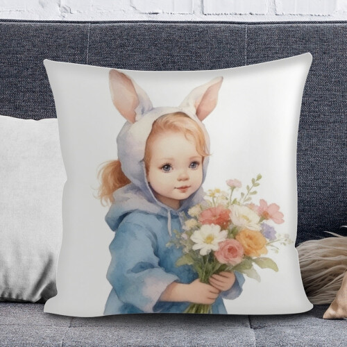 Easter Draw-on Pillowcase 45x45 cm 1