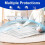 Vacuum Storage Bags Blue Transparent 12 Pack 8