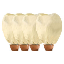 Hydrogarden Winter Cover for Plants, 80 g/m? Non-Woven Plant Frost Protection in Pots and Roses (80 x 100 cm) ? 4 Pieces