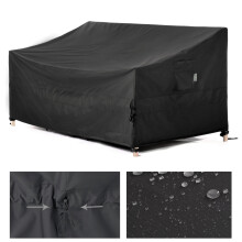 F&J Outdoors Garden Sofa Covers 2 Seater Outdoor Sofa Covers Waterproof Garden Furniture Covers UV Resistant Heavy Duty Durable Garden Loveseat Cover,