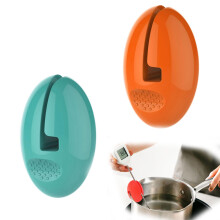 Hayaww Pack of 2 Thermometer Holder Silicone Thermometer Clip Temperature Sensor Holder for Pots Temperature Clip for Cookware Heat Resistant