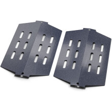 GFTIME 33.7CM Heat Deflector 7622 for Weber Genesis 300 Series - E310 E320 E330 S310 S320 S330 (with Front Control Knob), Porcelain Steel Heat Shield
