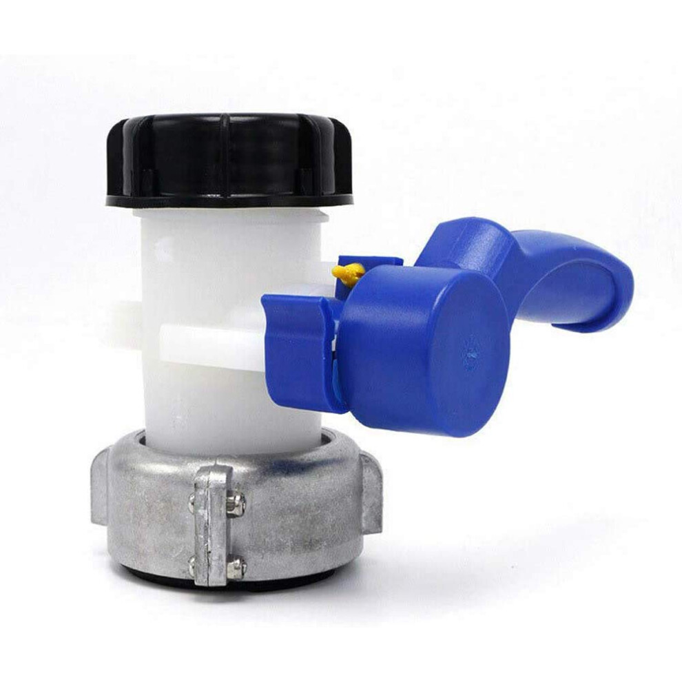 Machswon Ibc Water Tank 62Mm Butterfly Valve Tap Anti-Corrosion Ibc Water Tank Adapter Dn40 Connector Replacement Valve Fitting 5051224426256