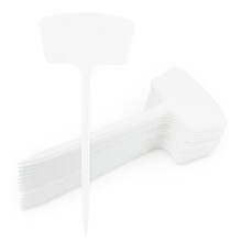 KINGLAKE 30 Pcs Outdoor Tall Plant Labels 36cm/14.1", Extra Large Waterproof Plastic Plant Tags, Super Thick T-Type Garden Markers for Vegetable,