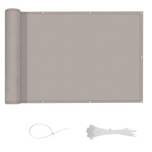 LOVE STORY Balcony Privacy Screen 75x500cm - Waterproof Balcony Railing Cover(PES),Dividing and Protective Screens for Balconies,UV Protection for