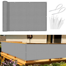 Sunnylaxx Balcony Privacy Screen 100x300 cm Fence Screen for Balcony and Patio,Balcony Cover, PES(170g/?) Water-Repellent Wind Protection, with Rope