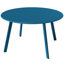 Grand patio Coffee Table Side Table Round End Table for Outdoor 70CM X 70 CM Lightweight Beside Table for Garden Terrace Living Room Office Outdoor