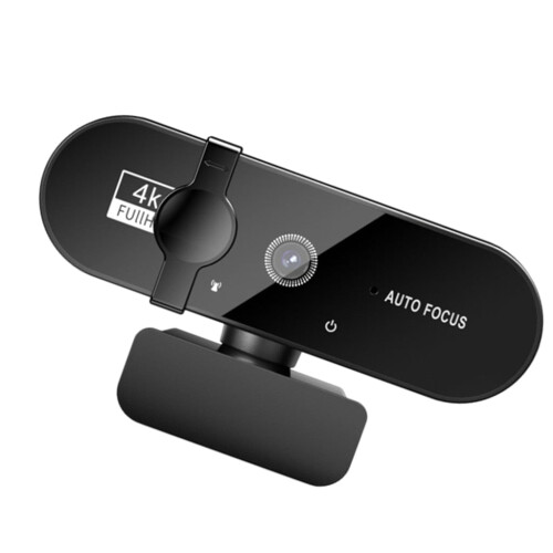 Webcam W66USB com foco automático para laptops, com resolução opcional de 1080p/2K/4K e microfone digital integrado. 2