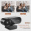 Webcam W66USB com foco automático para laptops, com resolução opcional de 1080p/2K/4K e microfone digital integrado. 6