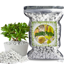Organic Chunky Perlite for Plants (0.4"-0.8" in Diameter), Natural Horticultural Soil Additive Conditioner Mix, Improve Drainage and Ventilation,