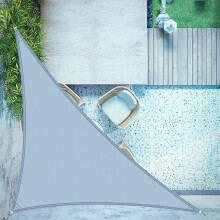 LOVE STORY Sun Shade Sail Waterproof Triangular 3x3x4.25m Canopy Outdoor UV Block Sunshade Sail for Patio Garden Backyard?Blue