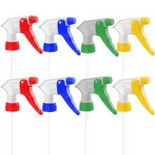 Hokretme 8 Pcs Spray Bottle Nozzles Plastic Heavy Duty Trigger Spray Nozzle Replacement Head Leak Proof Water Bottle Spray Nozzles Adjustable Head
