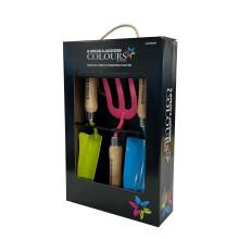Spear & Jackson COLOURS3PS Colours Hand Trowel, Fork & Transplanter