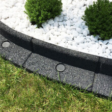 FlexiBorder 2m Grey Lawn Edging - Flexible Garden Edging Border for Grass Lawns - Pathways - Raised Borders - Artificial Grass - 2 x 1m Lengths