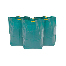Kordis Reusable Garden Waste Bags- Pack Of 3 Sacks. Heavy Duty Stand Up Garden Bags With Drawstring Handles. Large Waterproof Foldable Bag For Garden
