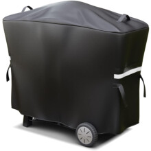 Denmay 7112 Grill Cover for Weber Q2000 Q2200 Q2400 Q300 Q3000 Q3200 Series Grills, 145CM 600D Waterproof and UV Resistant