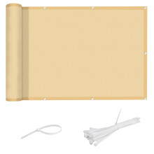 LOVE STORY Balcony Privacy Screen 90x600cm - Waterproof Balcony Railing Cover(PES),Dividing and Protective Screens for Balconies,UV Protection for