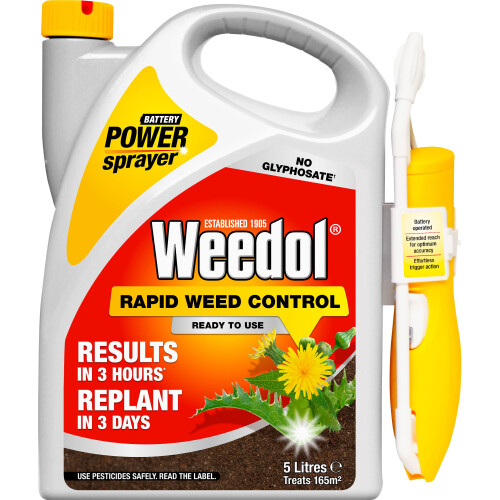 Weedol Weedol Rapid Weedkiller with Power Sprayer, Ready To Use, 5L