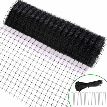 Feizeisun Bird Netting, 2.3m x 30m Heavy Duty Garden Netting Kit, Black Reusable Fruit Netting Mesh Protect Plants Fruit Trees Vegetables Flowers