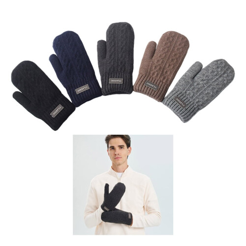 Winddichte Thermohandschuhe für Herren mit Fleecefutter 1