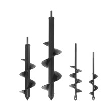 Seahelms Post Hole Digger 4x22,5x22,8x30,9x40cm Garden Auger Drill Bit with Hex Drive Bulb Planter Auger Post Hole Digger Fence Post Auger for