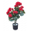 Begonia bianca in seta, 45 cm con vaso 4