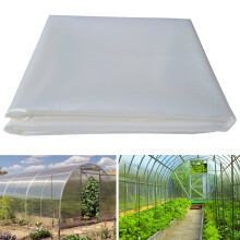 AGGAFA - 100% Virgin Materials (4M X 5M), Heavy Duty (150um/6mil) Polythene Clear Greenhouse Plastic Sheeting, 4Years Lifetime UV Resistant and 90%