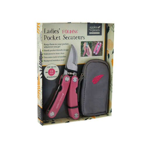 Apples to Pears Ladies' Folding Pocket Secateurs Gift Set