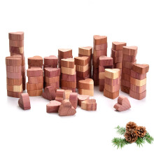 Yizhet Cedar Wood Hearts Moth Repellent, 100 PCs Anti Moth Cedar Wood Blocks, Natural Cedar-wood for Moth Protection for Clothes, Wardrobes, Drawers,