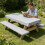 Picnic Table Cover Set Waterproof Windproof 3pcs 5