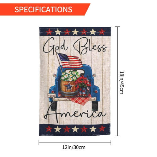 12"18" God Bless America tuinvlaggen 2
